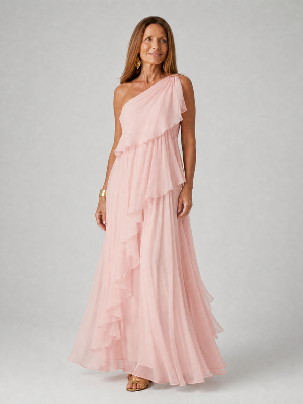 Valeria · Vestido Maxi con Volantes