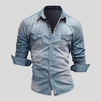 Sean · Camisa Denim Estilo Moderno