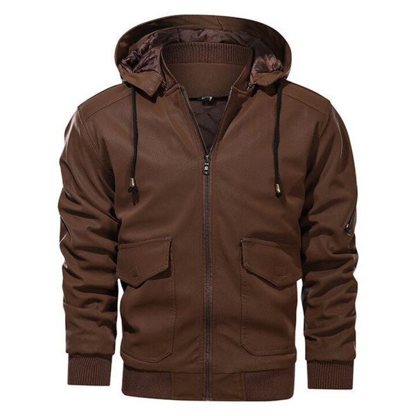 Laurent Monaco · Chaqueta de Cuero Signature