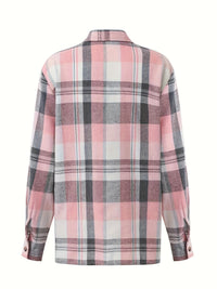 Leonor - Camisa de Verano con Estampado Vichy de Manga Larga