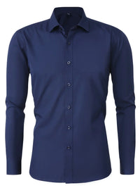 Hunter · Camisa Elegante de Manga Larga con Botones