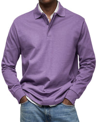 Caleb · Polo Casual de Manga Larga