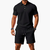 Conjunto Polo y Bermudas de Manga Corta para Hombre