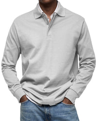 Caleb · Polo Casual de Manga Larga
