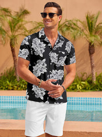 Camisa Floral Casual Vacaciones Diseñador