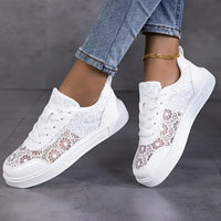 Dentelle · Zapatillas de Encaje Floral