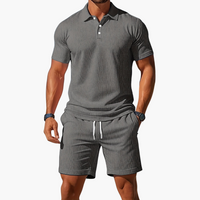 Conjunto Polo y Bermudas de Manga Corta para Hombre