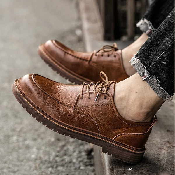 Westwell · Zapatos Bajos de Cuero Genuino