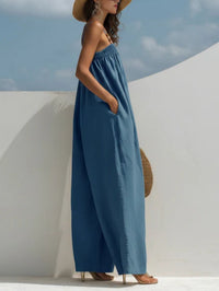 Mónica · Mono de Denim de Pierna Ancha