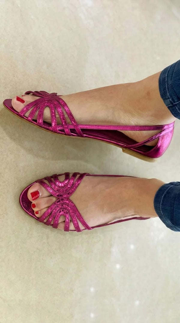 Éléonore · Sandalias Doradas Luz de Verano