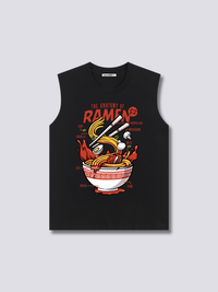 Estampado Frontal - Anatomía del Ramen Camiseta sin Mangas