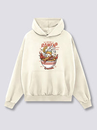 Estampado Frontal - Anatomía del Ramen Sudadera con Capucha
