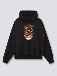 Estampado Frontal - Anatomía del Ramen Sudadera con Capucha