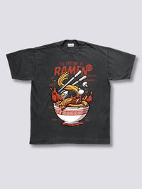 Estampado Frontal - Anatomía del Ramen Camiseta Vintage
