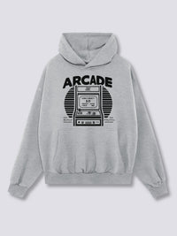 Estampado Frontal - Arcade Juego Sudadera con Capucha