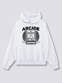Estampado Frontal - Arcade Juego Sudadera con Capucha