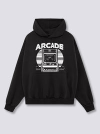 Estampado Frontal - Arcade Juego Sudadera con Capucha