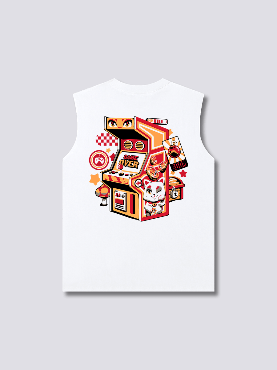 Arcade Neko Camiseta sin Mangas