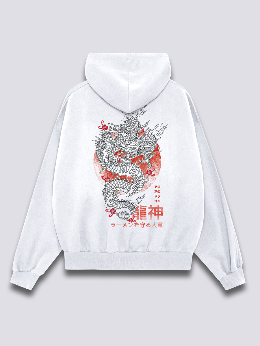 Dragón Asiático Sudadera con Capucha