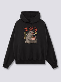 Estampado Frontal - Babyzilla Sudadera con Capucha