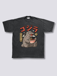 Estampado Frontal - Babyzilla Camiseta Vintage
