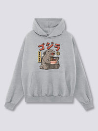 Estampado Frontal - Babyzilla Sudadera con Capucha