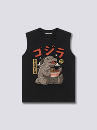 Estampado Frontal - Babyzilla Camiseta sin Mangas