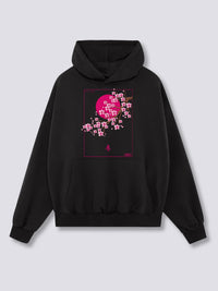 Estampado Frontal - Flor de Primavera Sudadera con Capucha