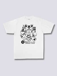 Estampado Frontal - Achispado Gato Camiseta