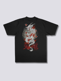 Burning Dragón Camiseta