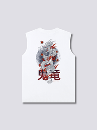 Burning Dragón Camiseta sin Mangas