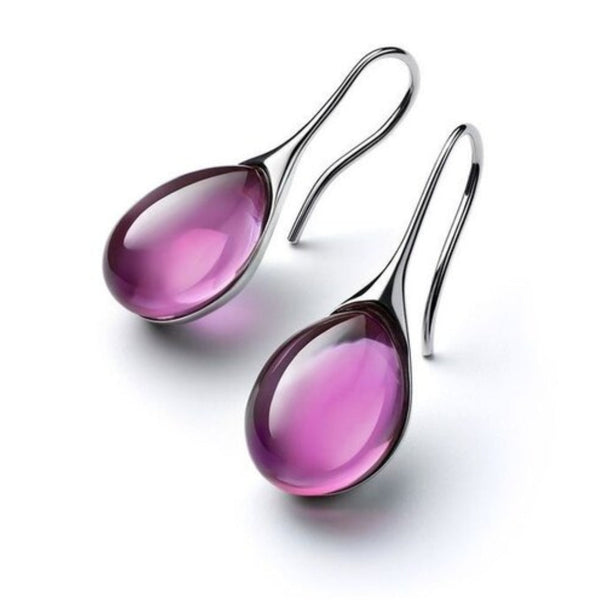 Cristal Dorado · Pendientes de Cristal Oro y Plata
