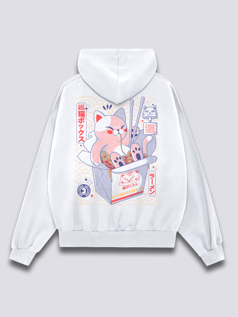 Gato Caja Sudadera con Capucha