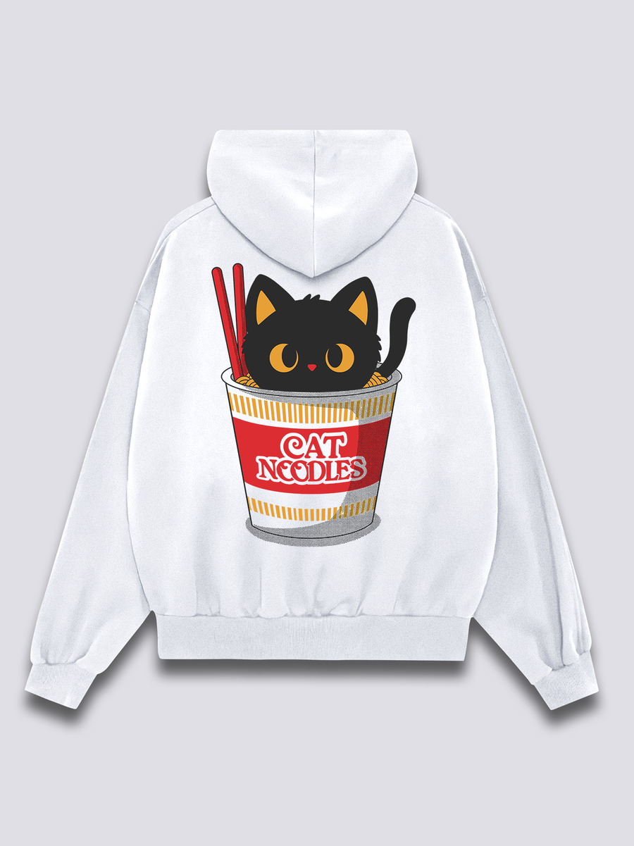 Gato Fideos Sudadera con Capucha