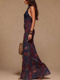 Lise · Vestido Largo Floral de Encaje Silueta Sirena