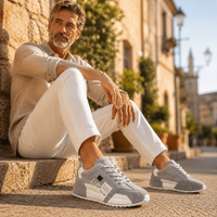 Giuliano · Zapatillas Retro Multicolor de Ante y Piel