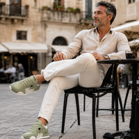 Giuliano · Zapatillas Retro Multicolor de Ante y Piel