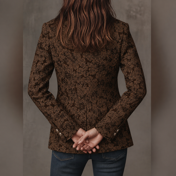 Estelle | Blazer entallado de jacquard estilo cachemira