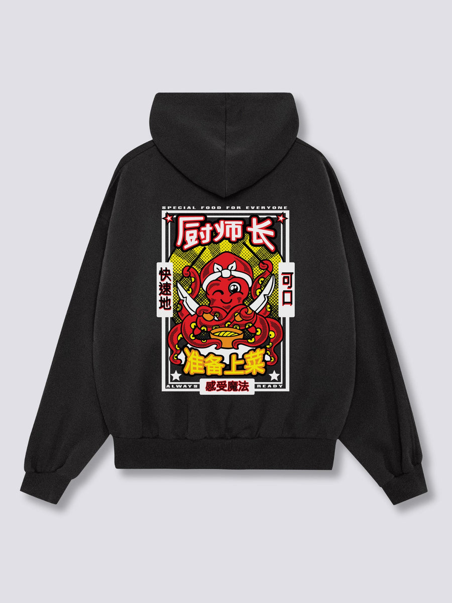 Chef Pulpo Sudadera con Capucha