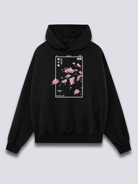 Estampado Frontal - Flor de Cerezo Sudadera con Capucha