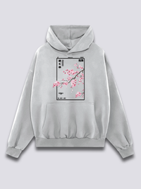 Estampado Frontal - Flor de Cerezo Sudadera con Capucha