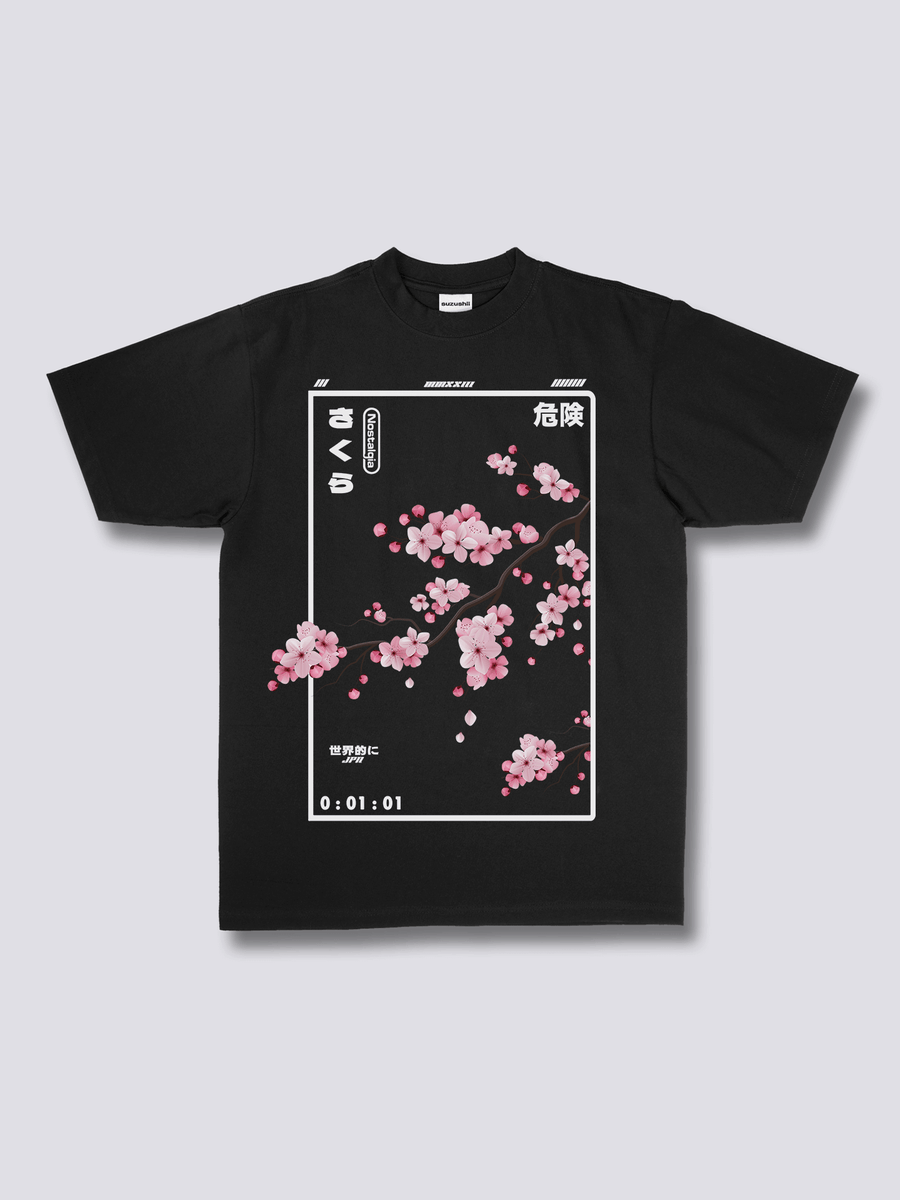 Estampado Frontal - Flor de Cerezo Camiseta