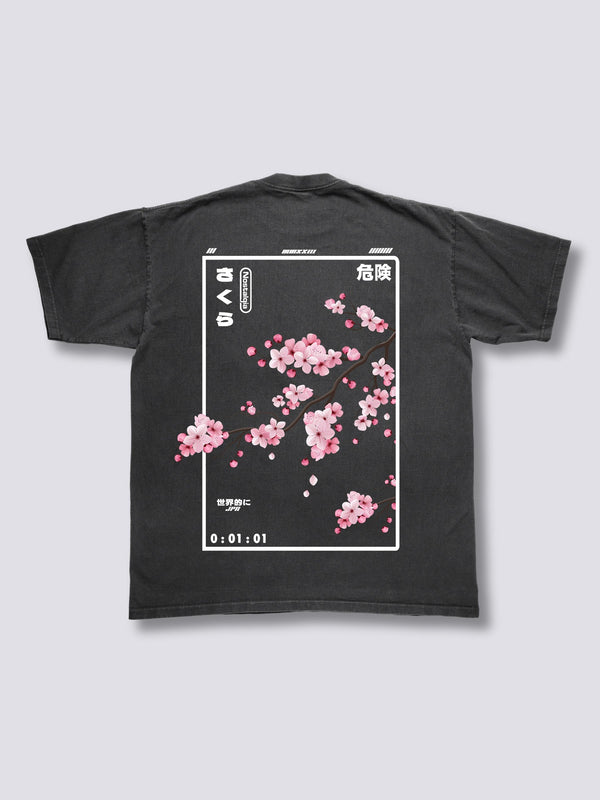 Flor de Cerezo Camiseta Vintage