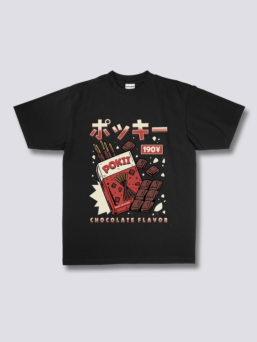 Estampado Frontal - Chocolate Pokii Camiseta