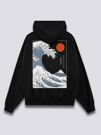 Olas Rompiendo Sudadera con Capucha