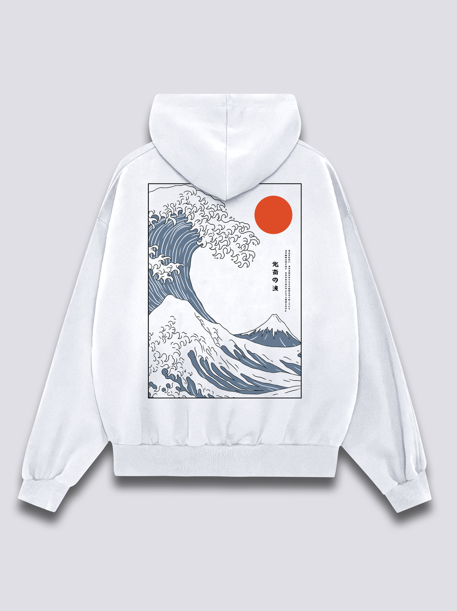 Olas Rompiendo Sudadera con Capucha