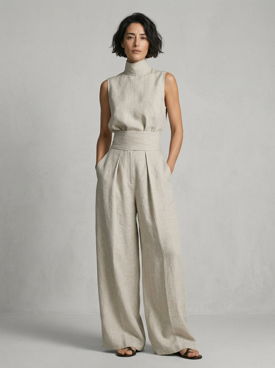 Nuria · Conjunto Minimalista de Top y Pantalón
