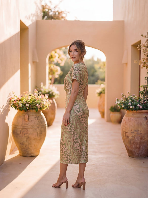 Antonella · Vestido Elegante de Tejido Ligero y Fluido