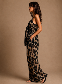 Carla · Mono Halter Estampado Animal