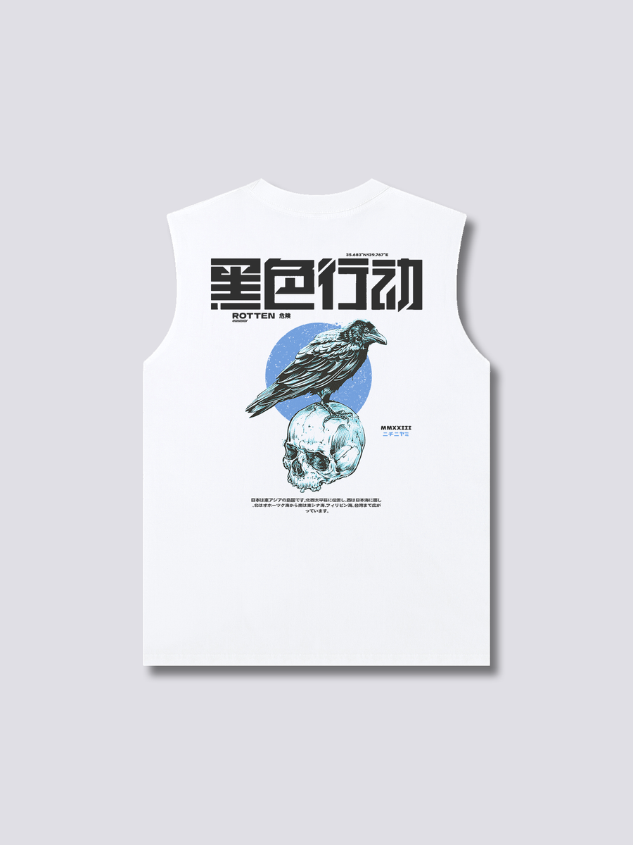 Cuervo Oscuro Camiseta sin Mangas